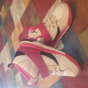 Jordan girls pink and white sneakers size 9 used